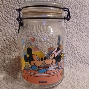 Vintage Disney print Airtight Canister by Anchor Hocking